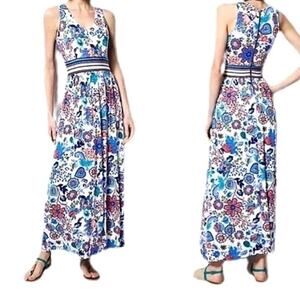 Milly Design Nation floral jersey knit maxi dress size XS
